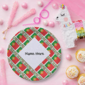 ポルトガルとポルトガルの旗のタイル状パーソナライズ商品 ペーパープレート (パーティー)