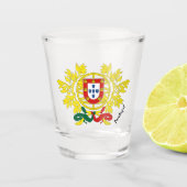 ポルトガルとポルトガルの紋章、国旗/パーティー ショットグラス (正面)
