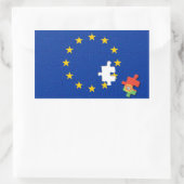 ポルトガルと欧州連合 長方形シール (バッグ)