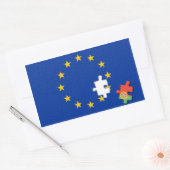 ポルトガルと欧州連合 長方形シール (封筒)