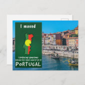 ポルトガルに引っ越し告知 シーズンポストカード (正面/裏面)