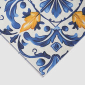 ポルトガルのかわいいタイルパターンの切り離し 薄葉紙 (詳細)