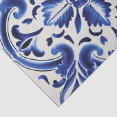 ポルトガルのかわいいタイルパターンの切り離し 薄葉紙 (詳細)