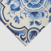 ポルトガルのかわいいタイルパターンの切り離し 薄葉紙 (詳細)