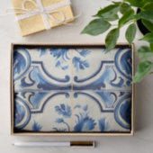 ポルトガルのかわいいタイルパターンの切り離し 薄葉紙 (ギフト)