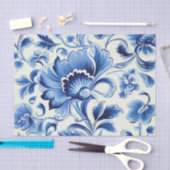 ポルトガルのかわいいタイルパターンの切り離し 薄葉紙 (クラフト)