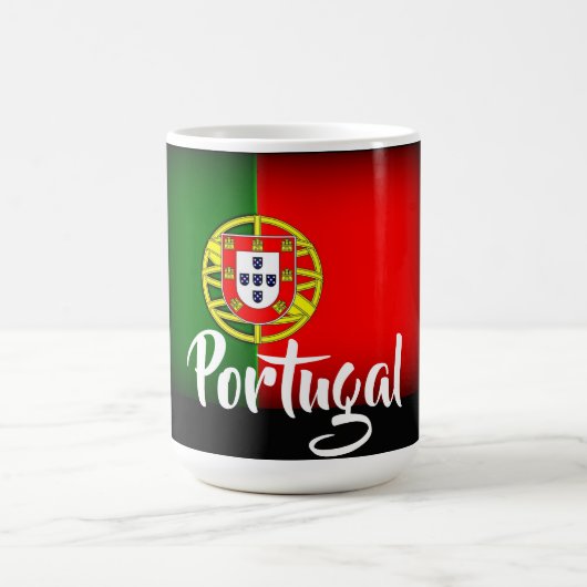 ポルトガルのくすんだ旗 コーヒーマグカップ (中央)