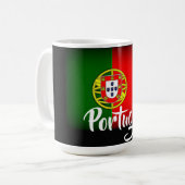 ポルトガルのくすんだ旗 コーヒーマグカップ (正面左)