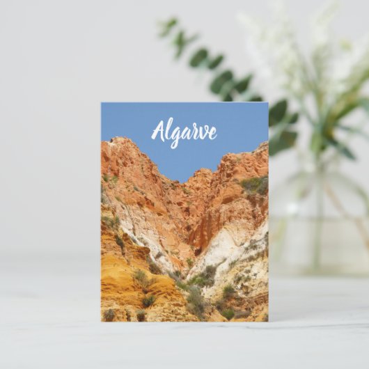 ポルトガルのアルガルヴファレーシアロック ポストカード (スタンド正面)