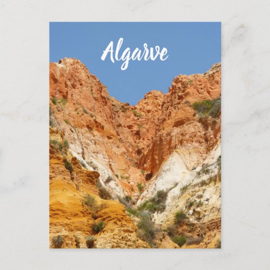 ポルトガルのアルガルヴファレーシアロック ポストカード (正面)