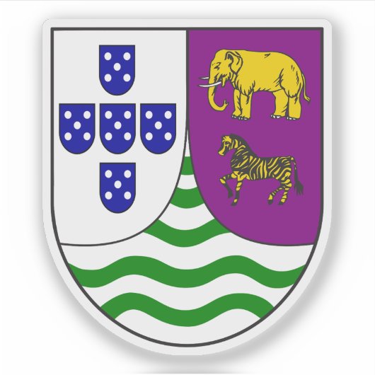 ポルトガルのアンゴラの小さなコート・オブ・アームズ（1935年～1975年） シール (正面)