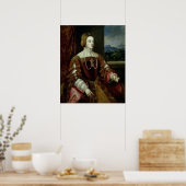 ポルトガルのイザベラ皇后のポートレート ポスター (キッチン)