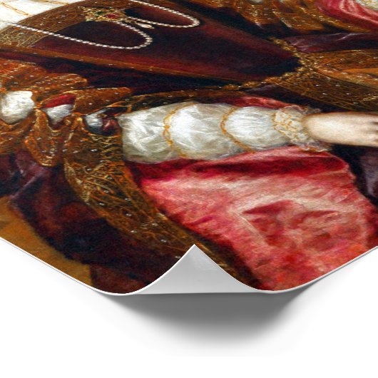 ポルトガルのイザベラ皇后のポートレート ポスター (角)