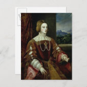 ポルトガルのイザベラ皇后のポートレート ポストカード (正面/裏面)