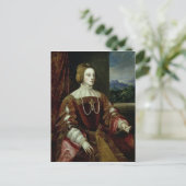 ポルトガルのイザベラ皇后のポートレート ポストカード (スタンド正面)