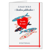 ポルトガルのイワシの土産カード (正面)