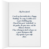 ポルトガルのイワシの土産カード (内側 (右))