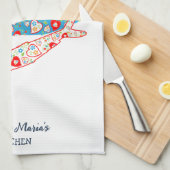 ポルトガルのイワシ キッチンタオル (四つ折り)