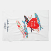 ポルトガルのイワシ キッチンタオル (横)