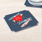 ポルトガルのイワシ ペーパーコースター (アングル)