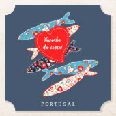 ポルトガルのイワシ ペーパーコースター (正面)
