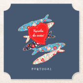 ポルトガルのイワシ ペーパーコースター (正面)