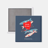 ポルトガルのイワシ マグネット (正面/裏面)