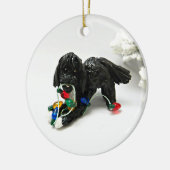 ポルトガルのウォータードッグセラミックオーナメント セラミックオーナメント (左)