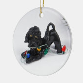 ポルトガルのウォータードッグセラミックオーナメント セラミックオーナメント (左)