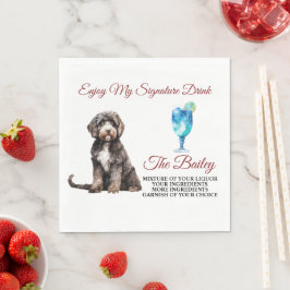 ポルトガルのウォー結婚ドッグの名酒 スタンダードランチョンナプキン