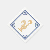 ポルトガルのオウスター紙ナプキン スタンダードカクテルナプキン (角)