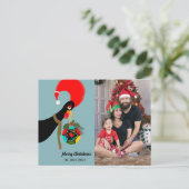 ポルトガルのオンドスタークリスマスバウブルパーティー ポストカード (スタンド正面)