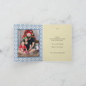 ポルトガルのオンドリとのクリスマスショッピング カード (内部)