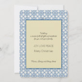 ポルトガルのオンドリとのクリスマスショッピング カード (裏面)