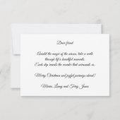 ポルトガルのオンドリのギフトとバウブルパレードのカード (裏面)