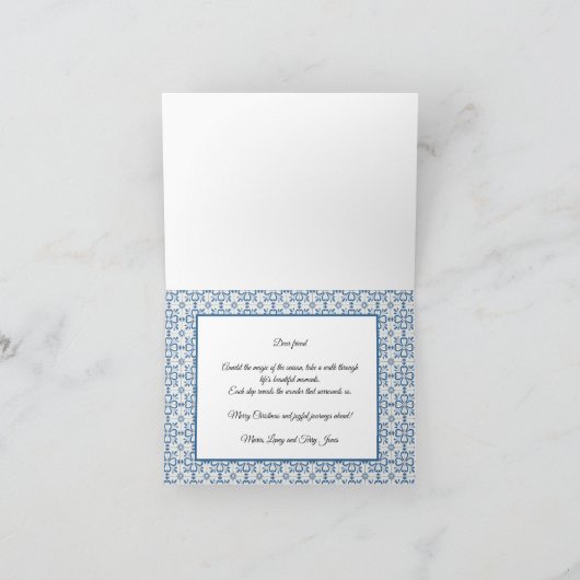 ポルトガルのオンドリの贈り物とボードパレード カード (内部)