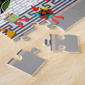 ポルトガルのオンドリの贈り物とボードパレード ジグソーパズル (側面)