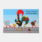 ポルトガルのオンドリの贈り物とボードパレード ドアマット (正面)