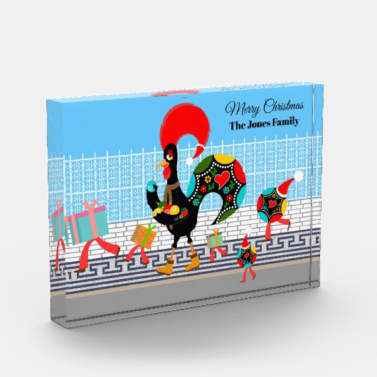 ポルトガルのオンドリの贈り物とボードパレード フォトブロック (左)