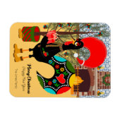 ポルトガルのオンドリ与えーとカードの喜び マグネット (横)