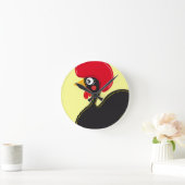 ポルトガルのオンドリ ラウンド壁時計 (ホーム)