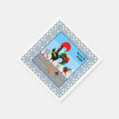 ポルトガルのオードスターフェスティバルクリスマスパレード スタンダードカクテルナプキン (角)