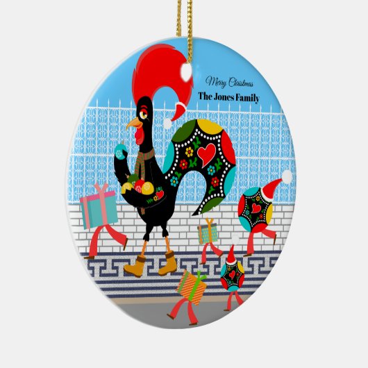 ポルトガルのオードスターフェスティバルクリスマスパレード セラミックオーナメント (右)