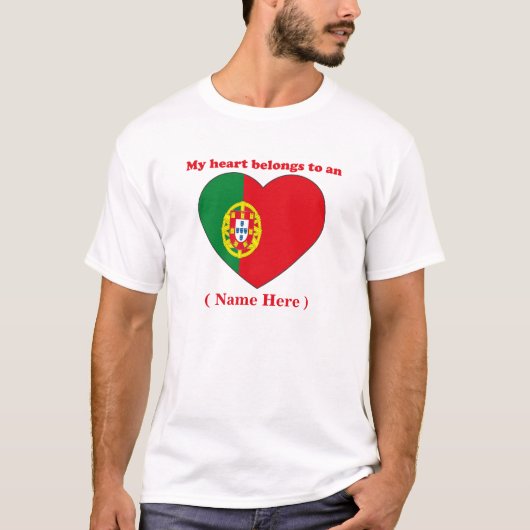 ポルトガルのカスタマイズ可能なTシャツ Tシャツ (正面)