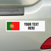 ポルトガルのカスタムなバンパーステッカーのポルトガルの旗 バンパーステッカー (車上)