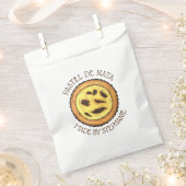 ポルトガルのカスタードエッグタルト パステル デ ナタ フェイバーバッグ (クリップ留めされた状態)