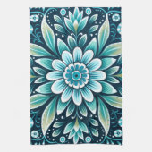 ポルトガルのキッチンタオルの水色 キッチンタオル (縦)