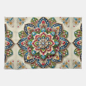 ポルトガルのキッチンタオルの水色 キッチンタオル (横)