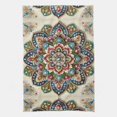 ポルトガルのキッチンタオルの水色 キッチンタオル (縦)