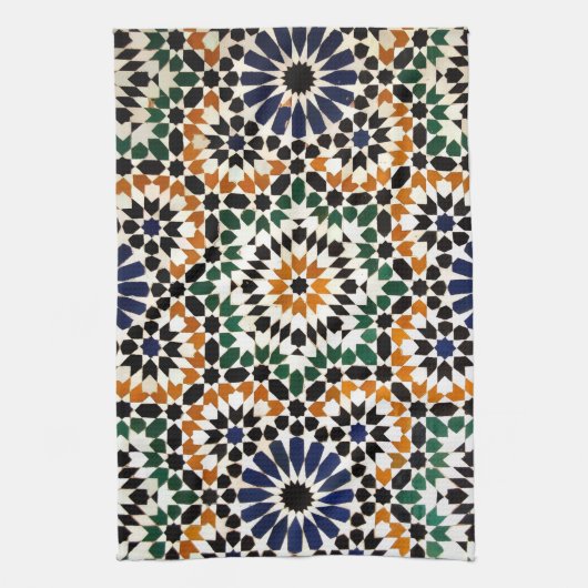 ポルトガルのキッチンタオル柄のアズレジョメディーター キッチンタオル (縦)